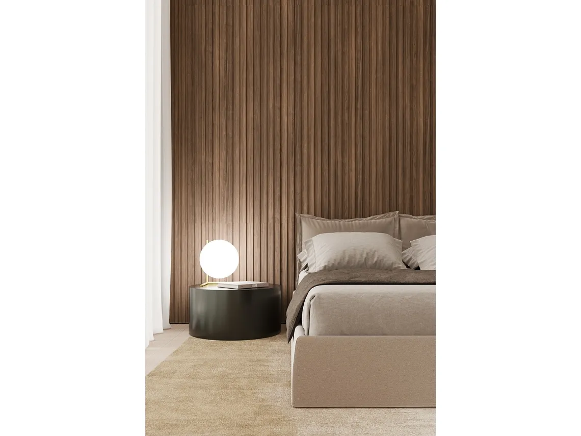 Parquet Vertical Rovere Carbo Living Wall di Skema